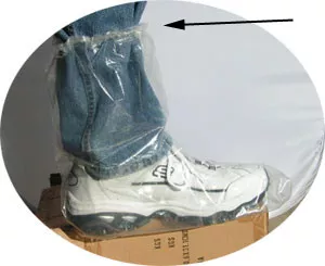 Plastic Boot Covers 3 Mil Plastic Elastic Top (125 Pair Per Case