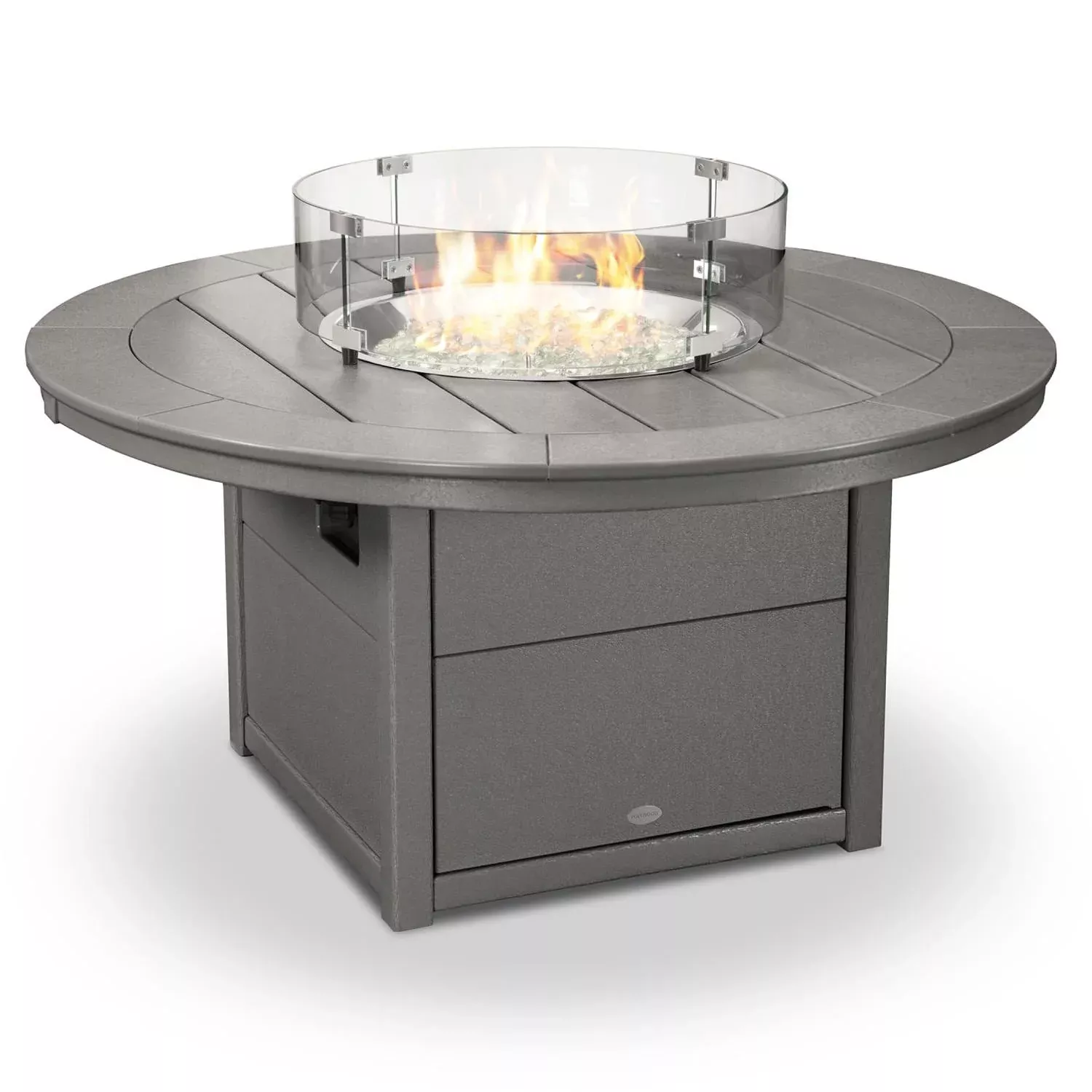 Polywood: 48″ Round Fire Pit Table, LP
