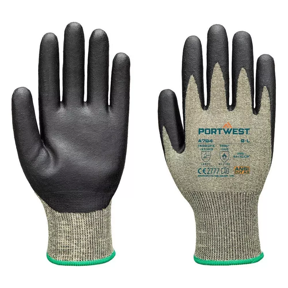 Portwest A784 18-mil A4 Cut FR Neoprene Palm Arc Grip Gloves
