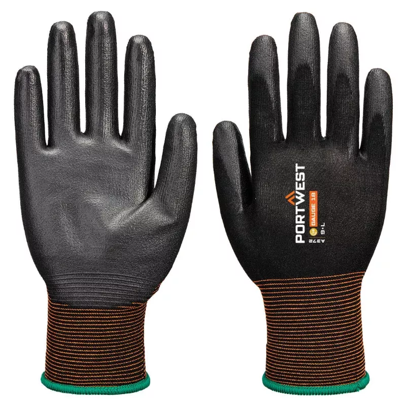 Portwest Abrasion Resistant Grip Gloves – Black – A372