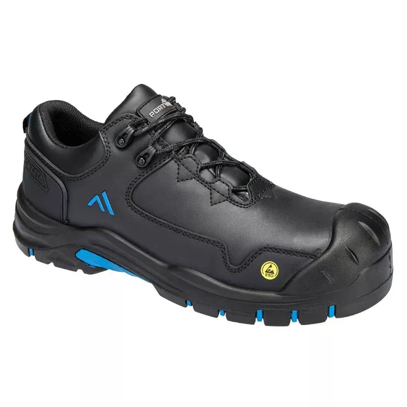 Portwest Apex Compositelite Shoe Heat and Slip Resistant – Black / Blue – FC19