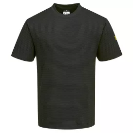 Portwest AS20 Anti-Static ESD T-Shirt S/S – Black