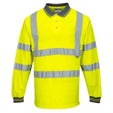 PortWest Class 3 Hi Vis Long Sleeve Polo S277