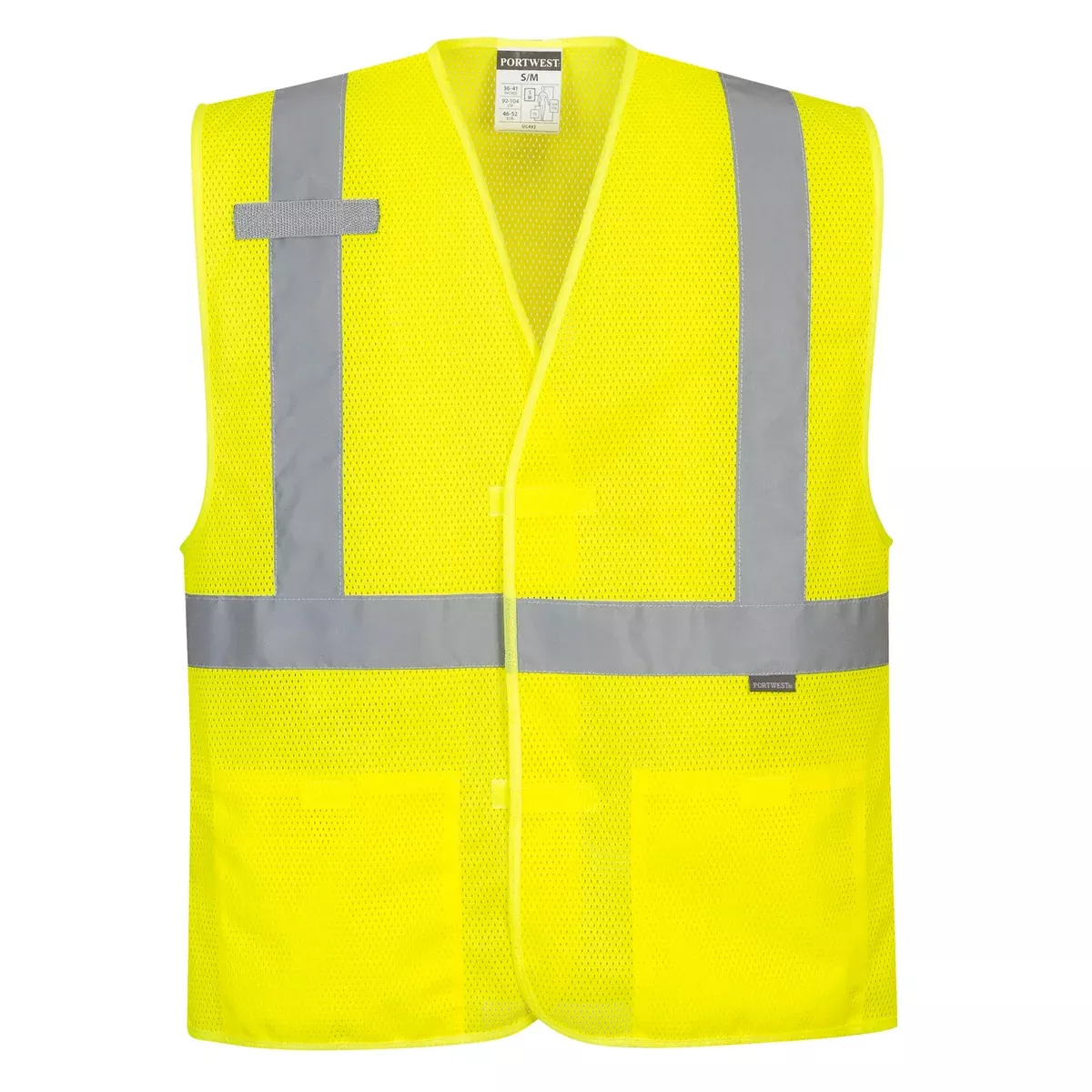 PORTWEST Economy Mesh High Visibility Safety Vest – ANSI Class 2 – UC492
