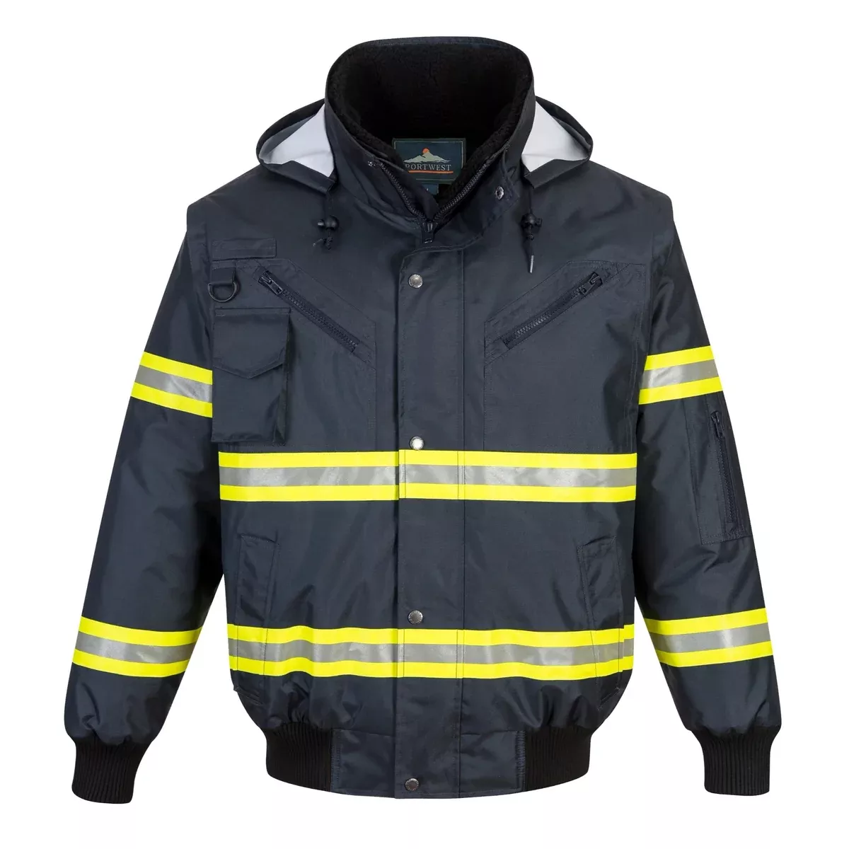 PORTWEST Enhanced Visibility 3-in-1 Bomber Jacket - F126