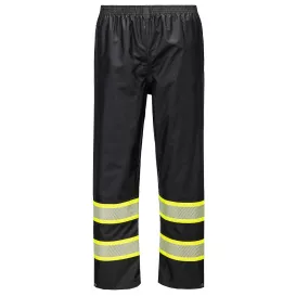 Portwest F486BKR Iona Plus Enhanced Rain Trousers - Black