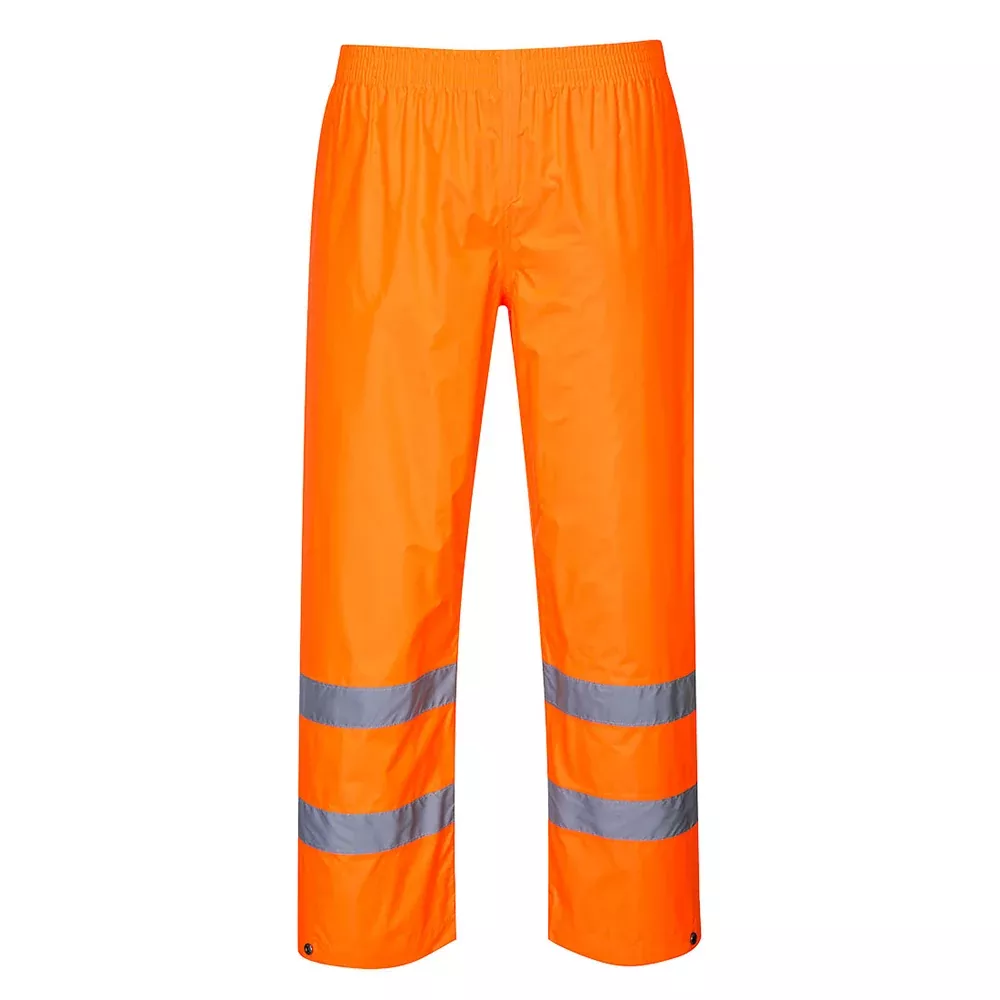 Portwest H441 Series Hi Vis Rain Trousers with Snap Adjustable Hems