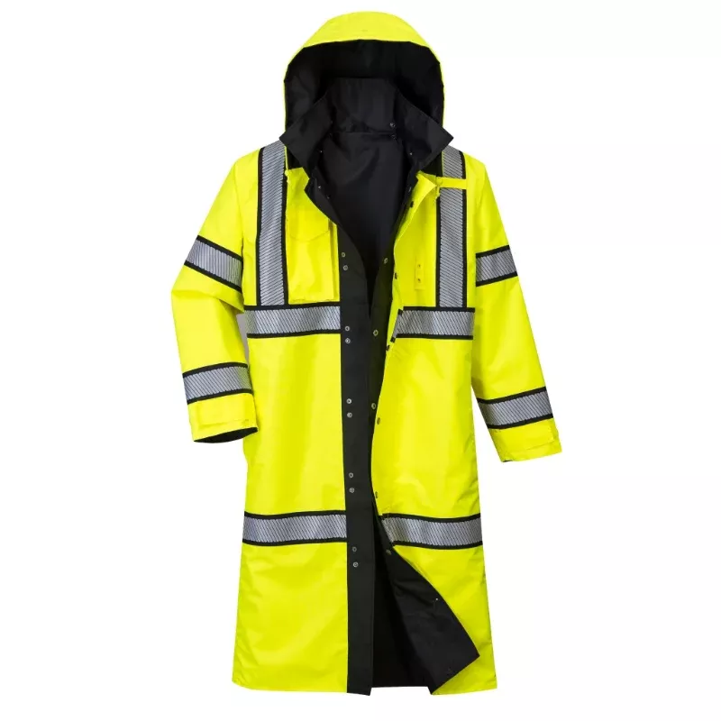 PORTWEST Hi Vis Reversible Waterproof Rain Coat - ANSI Class 3 - UH447