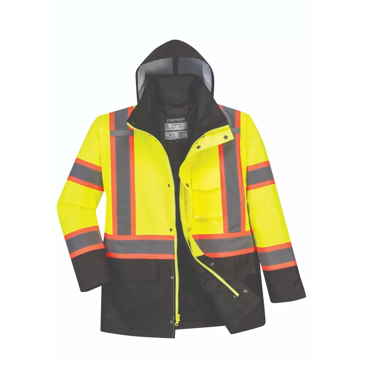 PORTWEST Hi Vis Thermal Jacket With Contrast Tape - ANSI Class 3 - US369