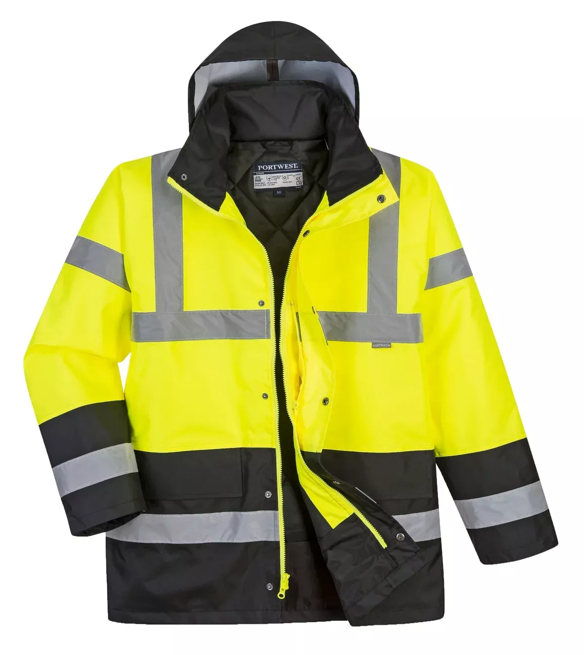 PORTWEST Hi Vis Waterproof Traffic Jacket - ANSI Class 3 - US466
