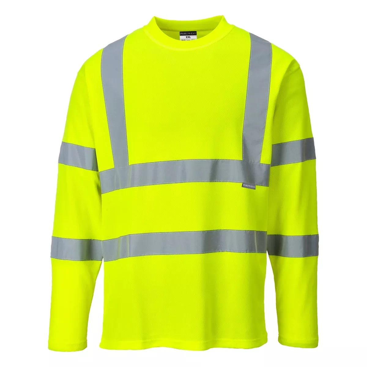 PORTWEST High Visibility Long Sleeve Cotton T-Shirt – ANSI Class 3 – S278