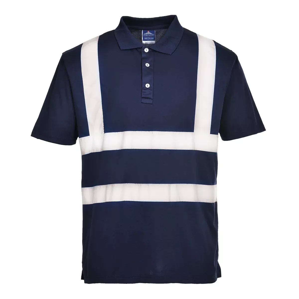 PORTWEST Iona Hi Vis Navy Polo Shirt – F477