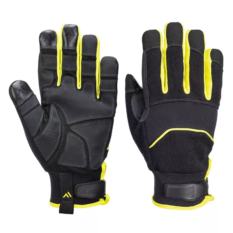 Portwest Needle Resistant Glove – Black / Yellow – A792