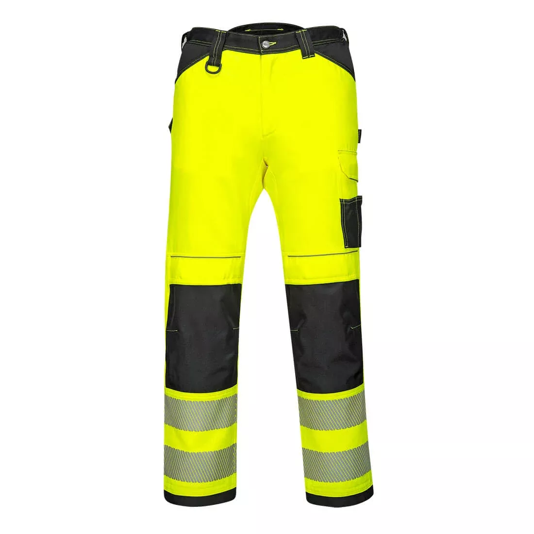 PORTWEST PW3 Hi-Vis Women’s Stretch Work Pants ANSI Class E Yellow/Black – PW385