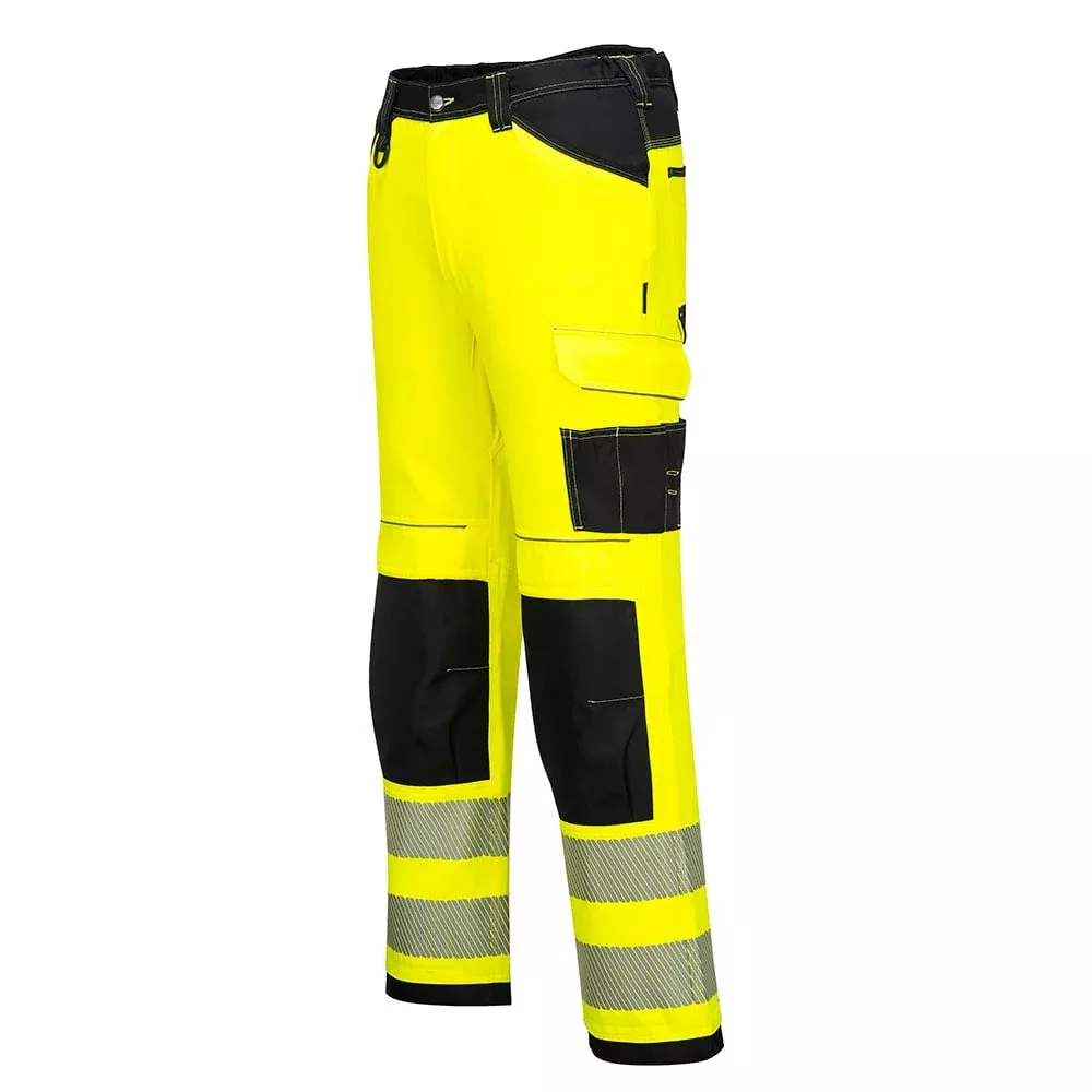 Portwest PW340 Class E Hi Vis Pants with Top Loading Kneepad Pockets