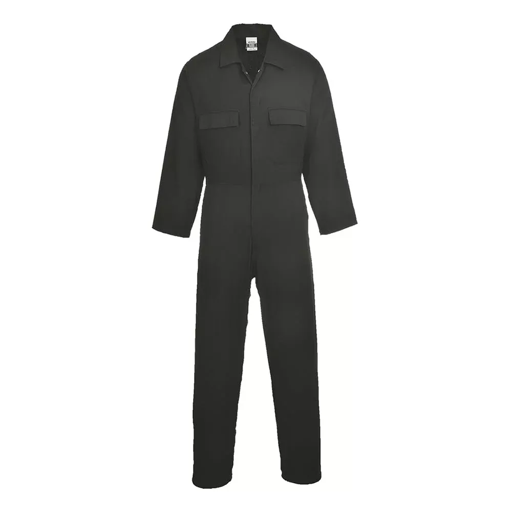 Portwest S998 Euro Work Cotton Coverall with Side Elastic Waist