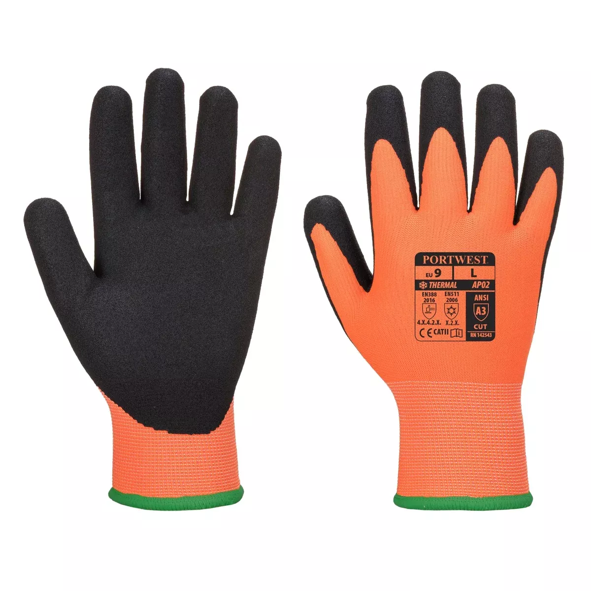 PORTWEST Thermal Cut Resistant Work Gloves - ANSI Cut Level A2 - AP02