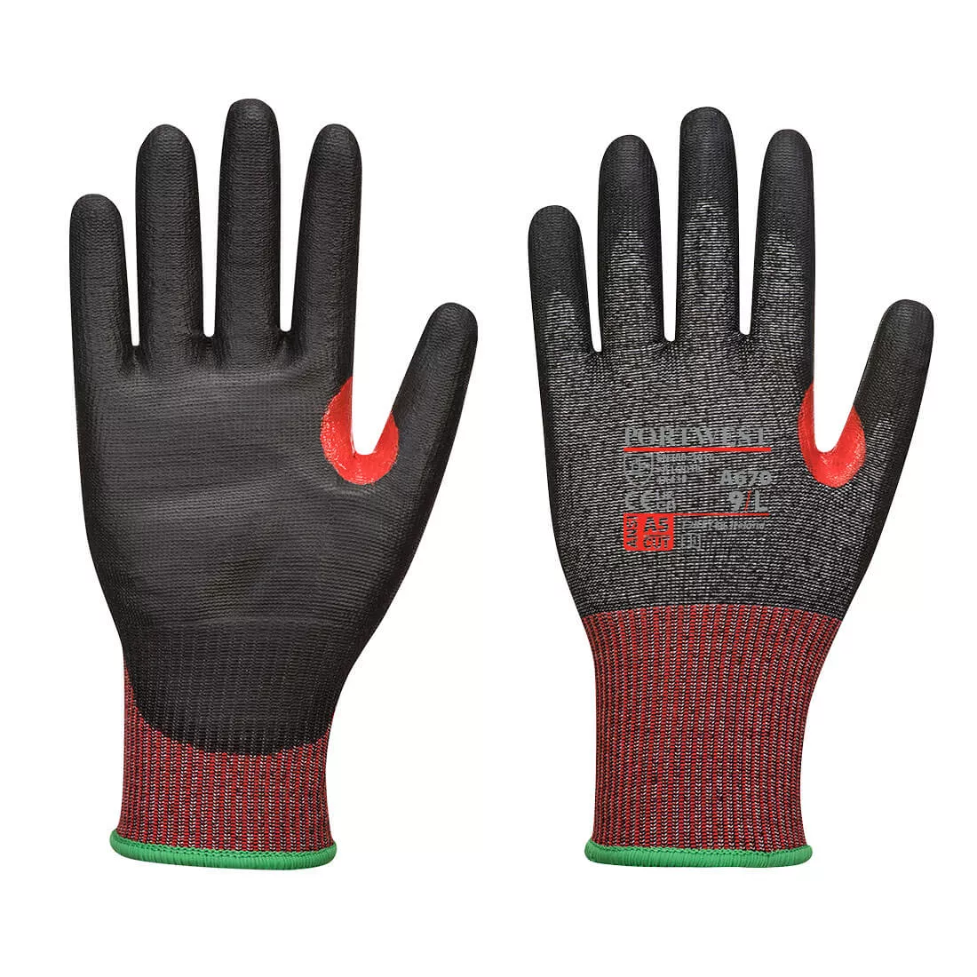 PORTWEST TouchScreen Cut Resistant Gloves – PU Palm Coating – ANSI Cut Level A5 – A670