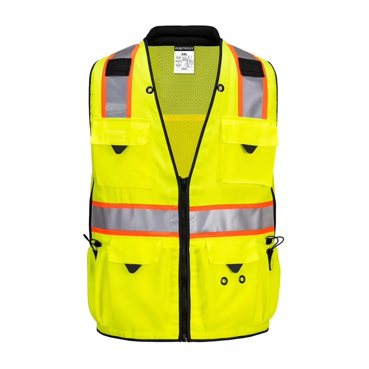 PORTWEST US376 Expert Pro Hi Vis Surveyor Safety Vest – ANSI Class 2