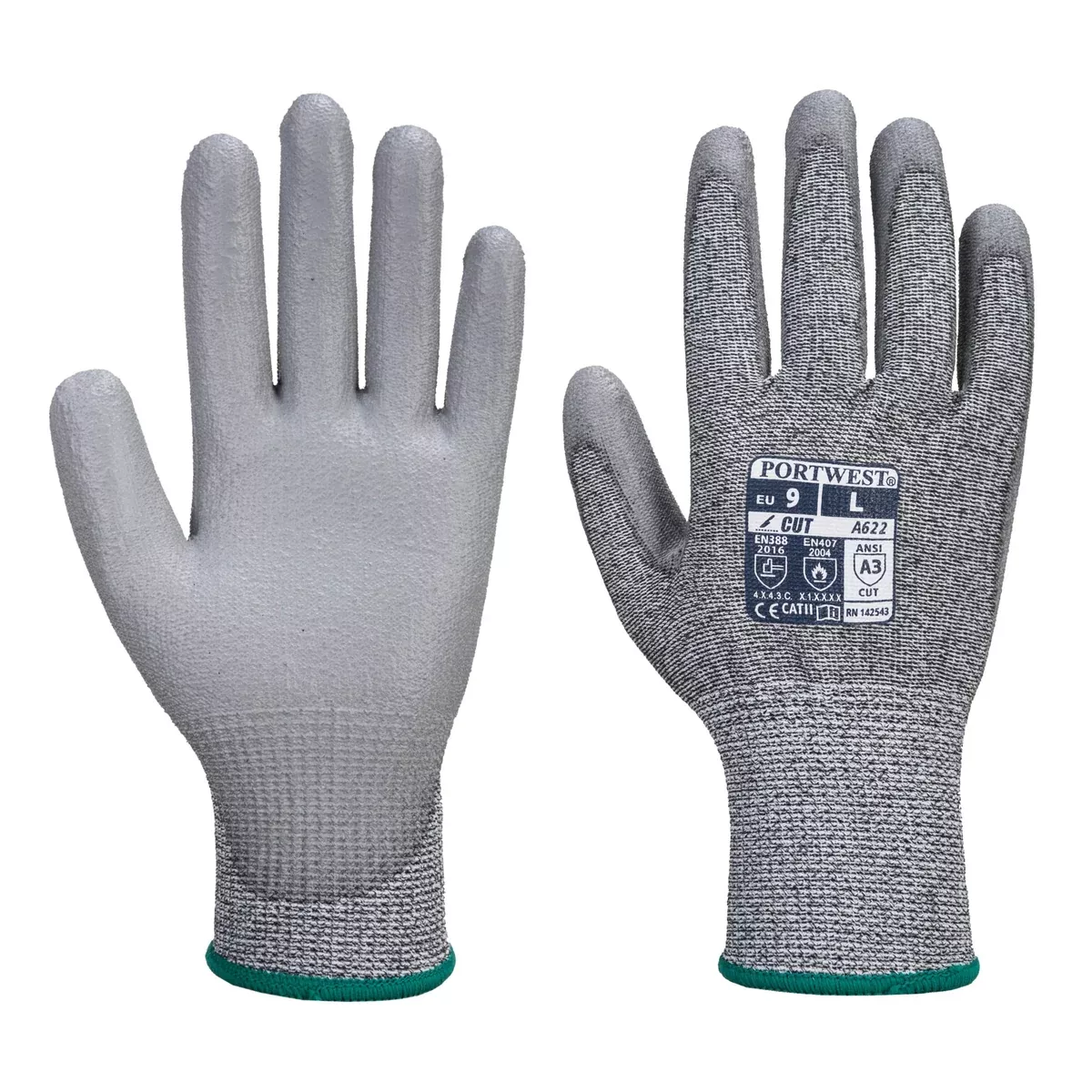 PORTWEST Vending PU Palm MR Cut Gloves – CAT 2 – ANSI Cut Level A3 – VA622
