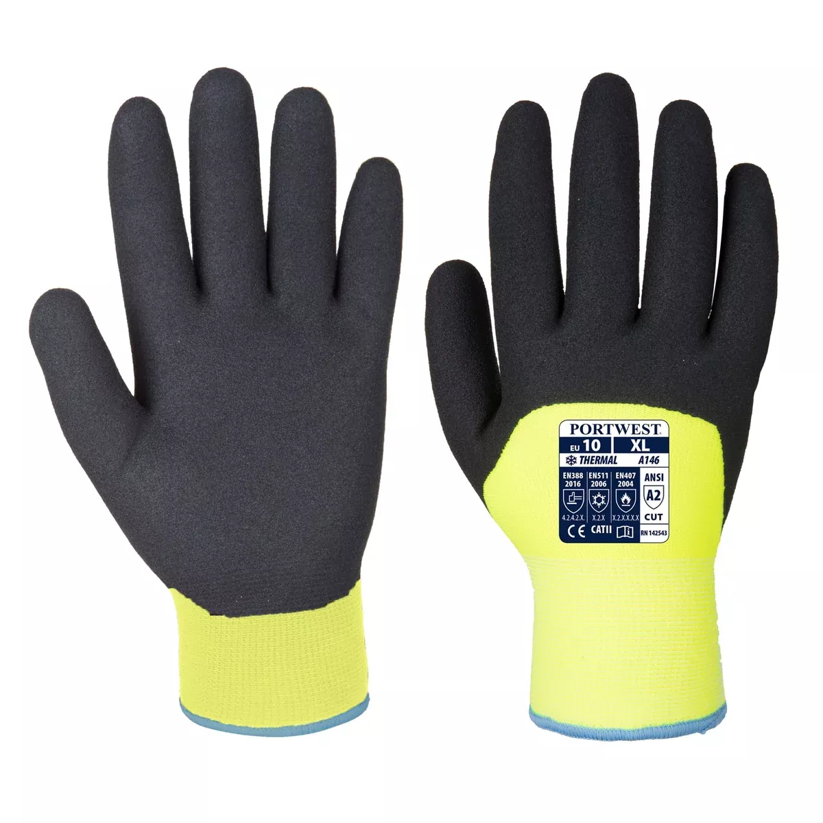 PORTWEST Winter Grip Gloves – Nitrile – ANSI Abrasion Level 4 – A146