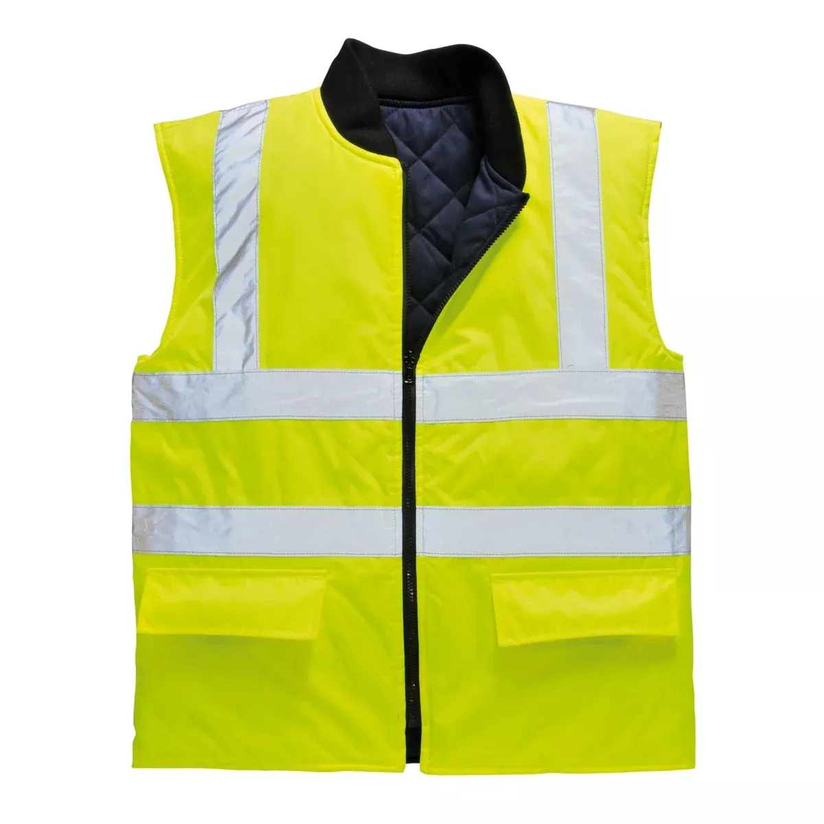 PORTWESTHi Vis Reversible Padded Body Warmer Vest - ANSI Class 2 - US469