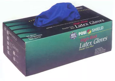 Posi Shield High Risk Powder Free Latex Gloves (50 count)- All Sizes