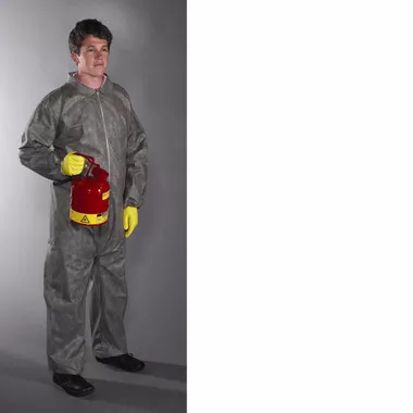 Posiwear 3 Coveralls GRAY with Elastic Wrists and Ankles (25 per case) ~ Size Medium