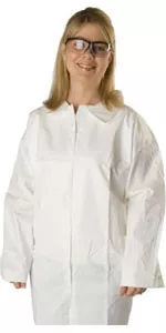 Promax Disposable Shirts With Snap Front (50 Count) ~ Size Large