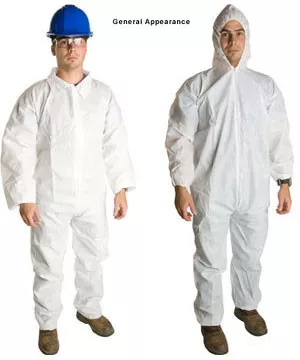 Promax SMS Coveralls with Hood, Boots, & Elastic Wrists (25 per case) ~ Size Large
