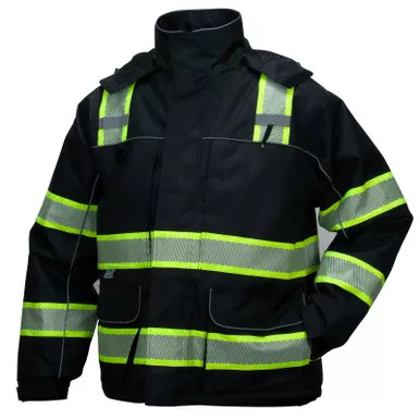 Pyramex Class 1 Enhanced Visibility Two-Tone Segmented Tape Parka RPB3511