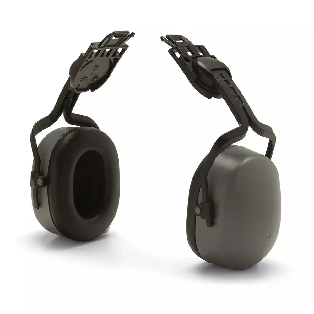 Pyramex CM601 Gray Cap Mounted Earmuffs, NRR 22