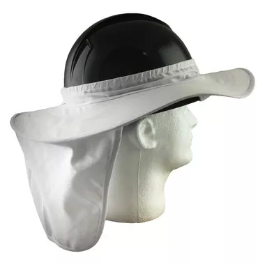 Pyramex Hard Hat Brim with Neck Shade - White