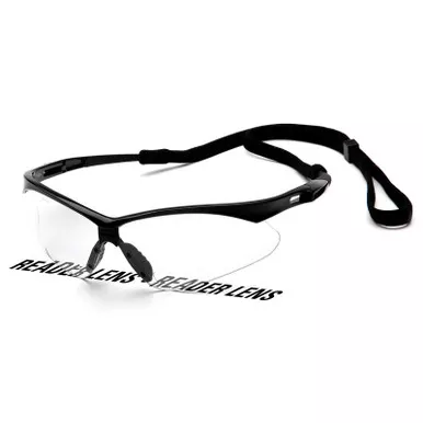 Pyramex PMXTREME READERS Clear + 2.0 Safety Glasses with Cord SB6310SPR20 - Box of 6
