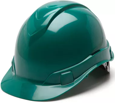 Pyramex Ridgeline Cap Style Hard Hats Green - 4 Point Suspensions