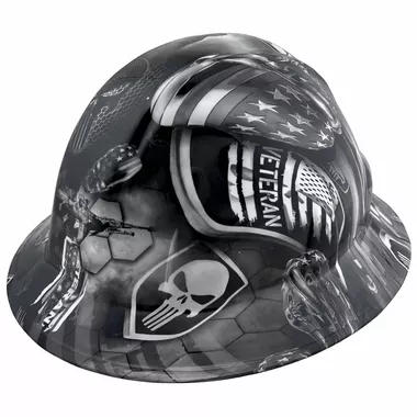 Pyramex Type II Full Brim Hydro Dipped Ridgeline Hard Hat - Veterans Day