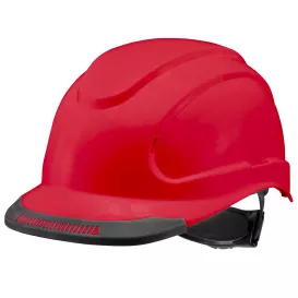 Radians RHH6 Hypeman Cap Style Hard Hat – Ratchet Suspension – Red