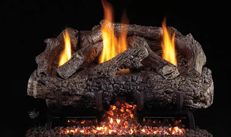 Real Fyre 18" Charred Frontier Oak Log Set - CHFR-16/18+G10-16/18-12
