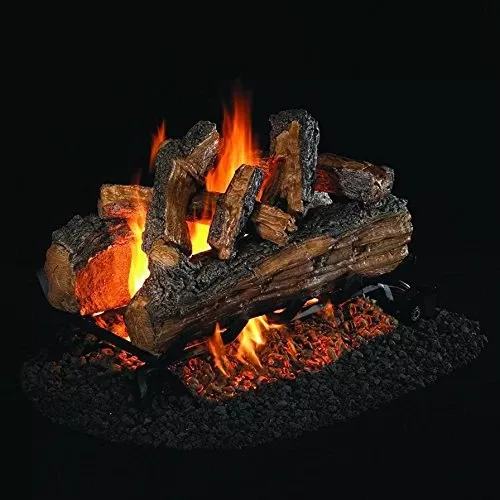 Real Fyre 20" Split Oak Designer Plus See-Thru Gas Log Set - SDP-2-20+G45-2-18/20