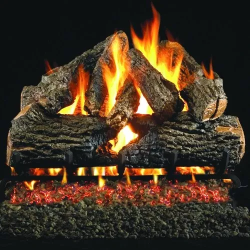 Real Fyre 24" Charred Oak Gas Log Set - CHD-24+G46-24