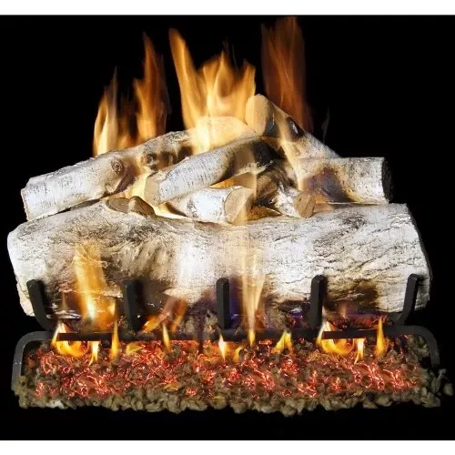 Real Fyre 24" Mountain Birch Log Set - MBW-24+G45-24
