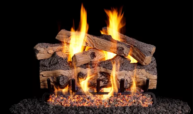 Real Fyre 30" Gnarled Split Oak Designer Log Set - GSO-30+G45-30P