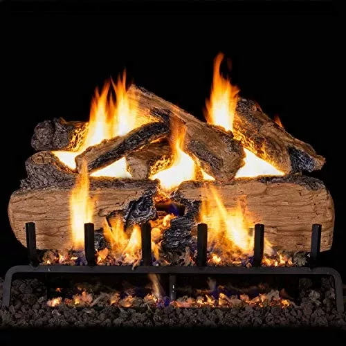 Real Fyre 36" Charred Split Oak Gas Log Set - CHS-36+G31-33/39A