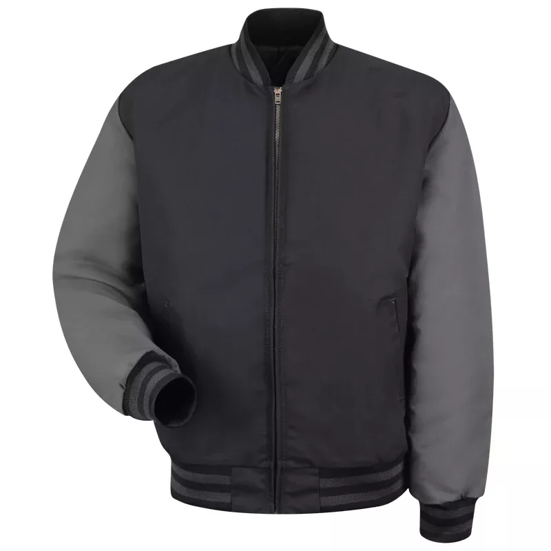 Red Kap Duo-Toned Team Work Jacket – Insulated Brass Zipper – JT40