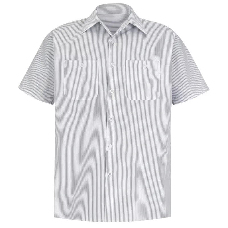 Red Kap Men's Short Sleeve Striped Work Shirt - SP20
