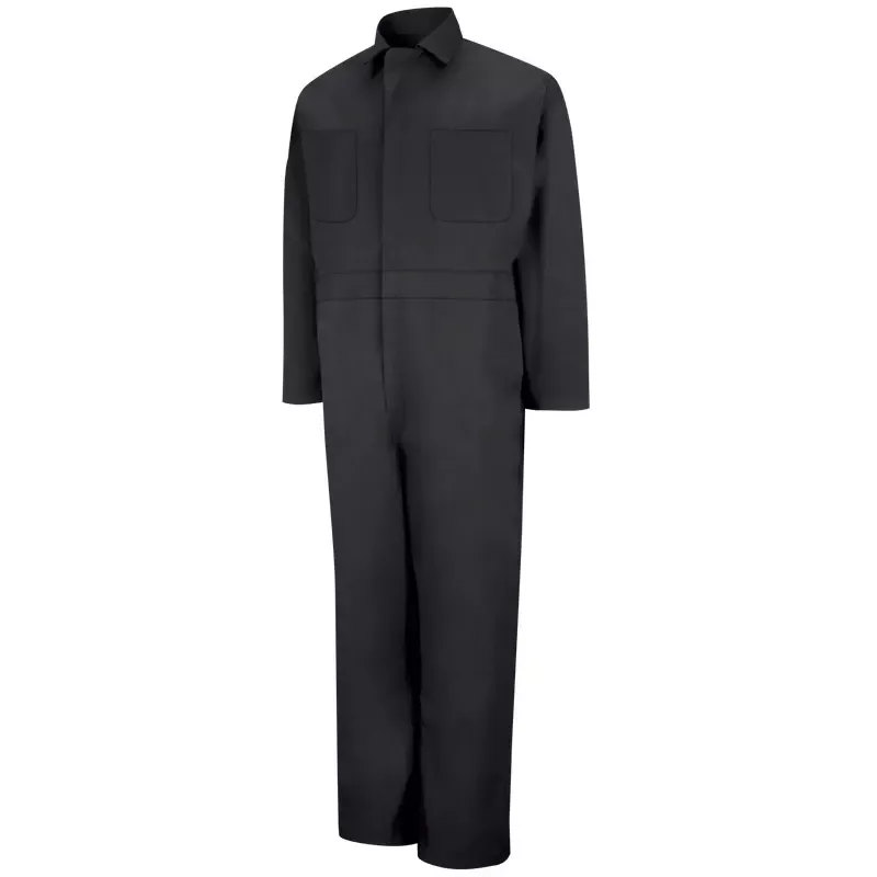 Red Kap Twill Action Back Coverall – Wrinkle Resistant – Black – CT10