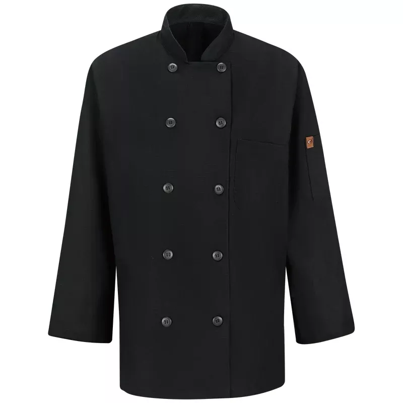 Red Kap Women’s Performance Mesh Chef Coat with OilBlok + MIMIX – 041X