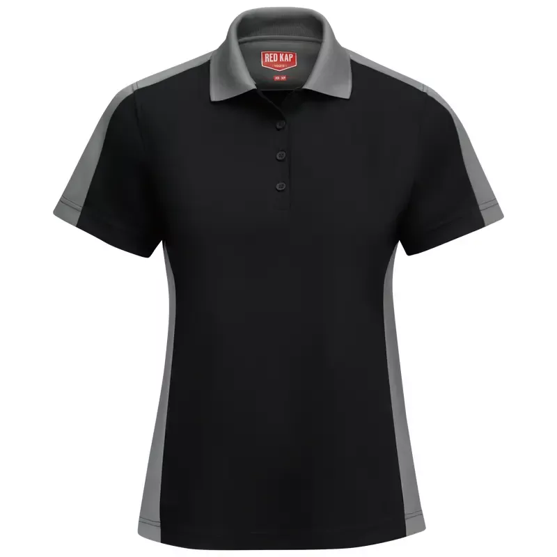 Red Kap Women's Short Sleeve Performance Knit Two-Tone Polo - SK53
