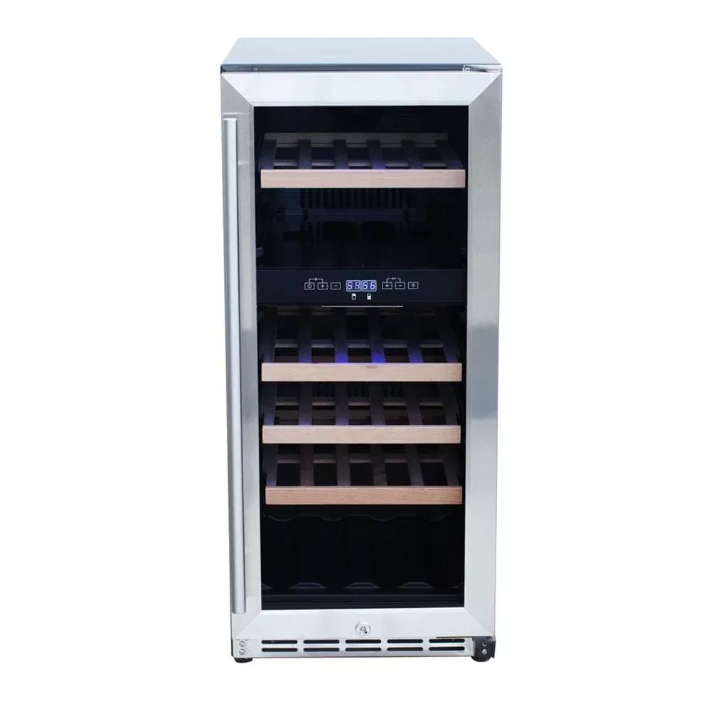 Renaissance: 15″ Wine Cooler Refrigerator w/ Glass Door 3.2 CF