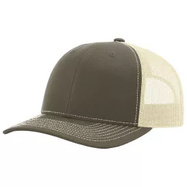 Richardson 112 Snapback Trucker Cap - Chocolate Chip/Birch